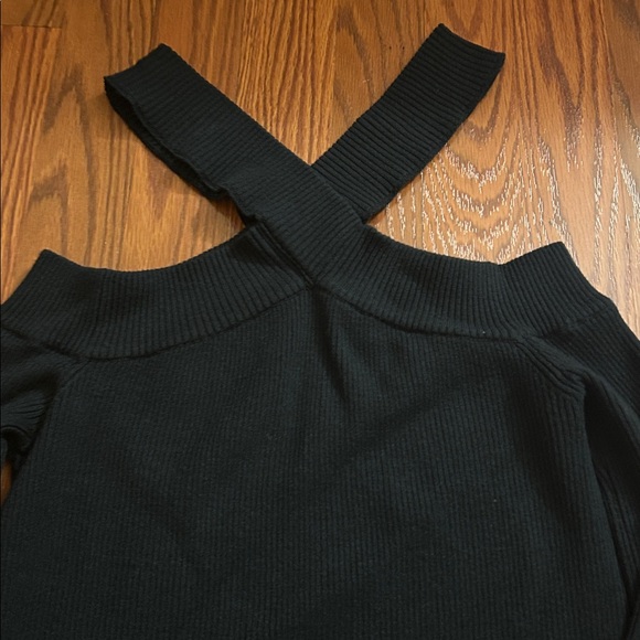 Lulus Dark Green Off-the Shoulder Top - Picture 3 of 5
